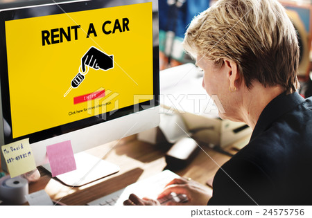 Car Rental Used Car Transportation Vehicle Concept 24575756
