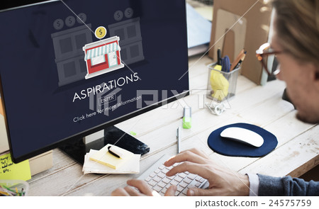 Aspirations Launch Startup New Business Concept 24575759
