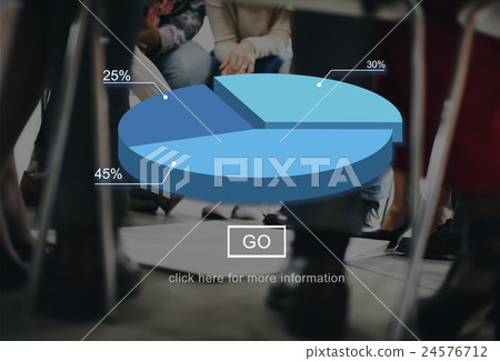 Pie Dough Graph Chart Statistics Concept 24576712