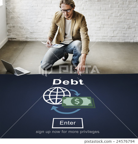 Debt Loan Credit Money Financial Problem Concept Debt Loan Credit Money Financial Problem Concept 24576794