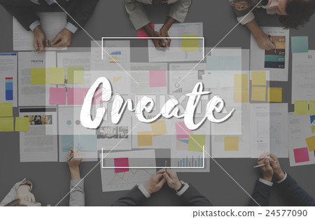 Imagine Create Curate Conceptualize Ideas Concept 24577090