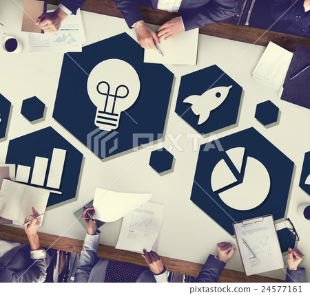 Global Business Strategy Planning Icon Concept Global Business Strategy Planning Icon Concept 24577161