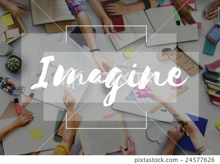 Imagine Create Curate Conceptualize Ideas Concept 24577626