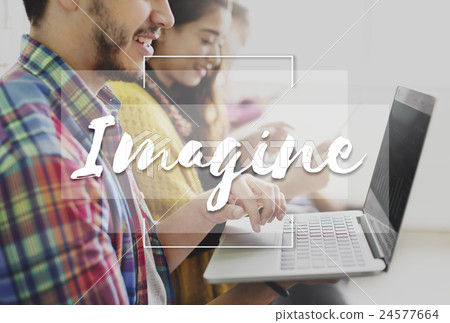 Imagine Create Curate Conceptualize Ideas Concept 24577664