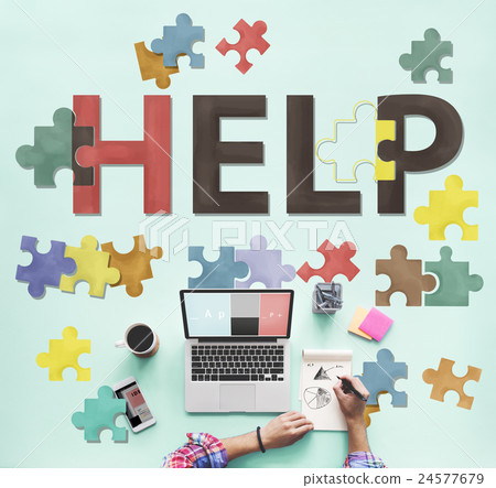 Help Helping Supporting Service Concept 24577679