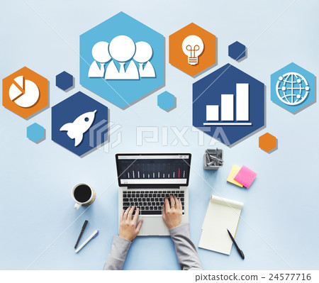 Global Business Strategy Planning Icon Concept Global Business Strategy Planning Icon Concept 24577716