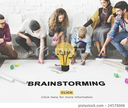 Brainstorming Ability Creating Creative Ideas Concept 24578006