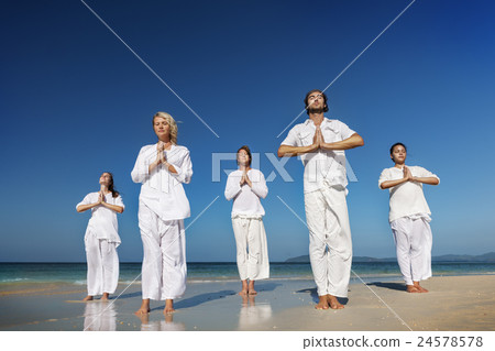 Yoga Wellness Spirituality Exercise Meditation Healthcare Concept Yoga Wellness Spirituality Exercise Meditation Healthcare Concept 24578578