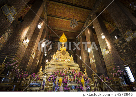 Interior of Phra Ubosot of Wat Pho, Bangkok Interior of Phra Ubosot of Wat Pho, Bangkok 24578946