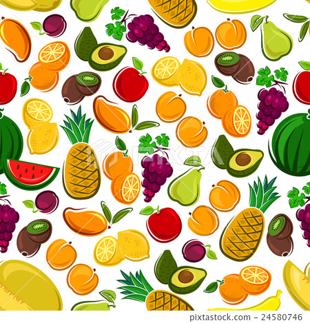 Fruits seamless pattern background 24580746