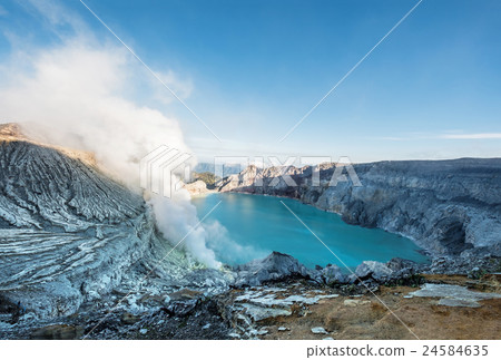 Landscape, Kawah Ijen volcano, Indonesia 24584635