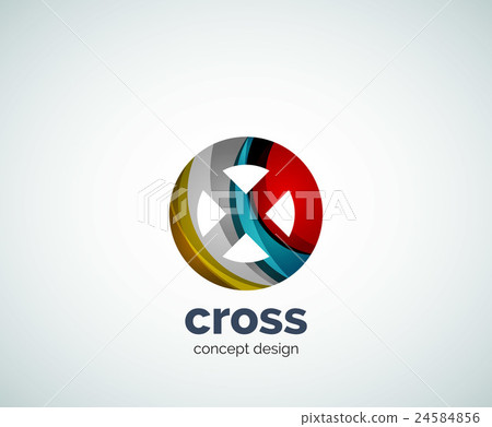 Vector cross logo template Vector cross logo template 24584856