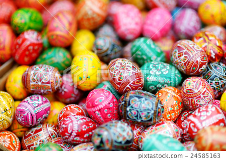 Decorations on Easter market in Vilnius 24585163