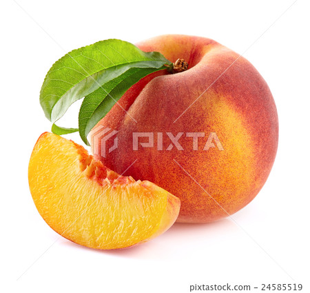 Peach with slice 24585519