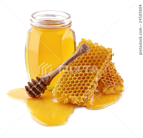 Honey with honeycombs 24585604