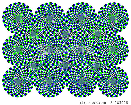 Rotating diamond wheels motion illusion 24585908