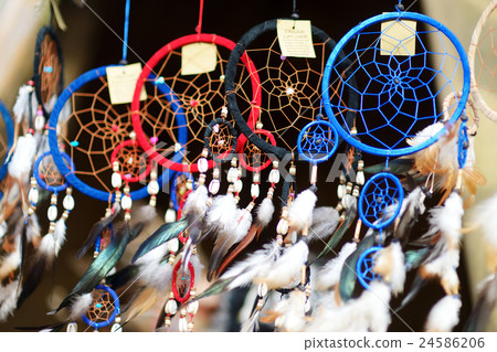 Dream catchers sold on spring market in Vilnius 24586206