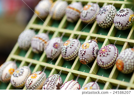 Easter eggs sold in traditional crafts fair 24586207
