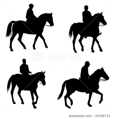 horsemen silhouettes 24586712