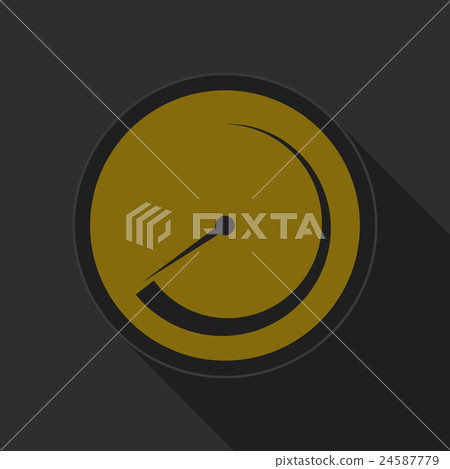 dark gray and yellow icon - dial symbol dark gray and yellow icon - dial symbol 24587779