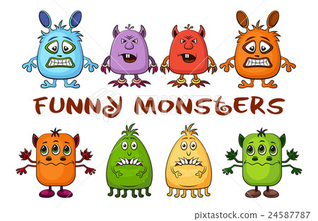 Cartoon Monsters Set 24587787