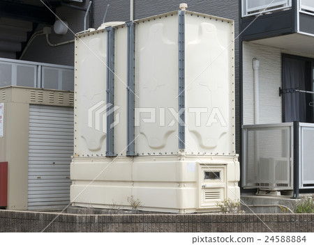 Residential Rainwater Tank Housing Facility for Common Housing Filtration Equipment 24588884
