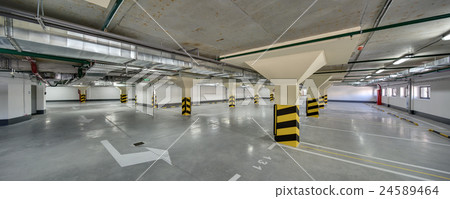 Underground parking without cars. 24589464