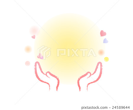 Illustration of reaching hand (with character space) 24589644