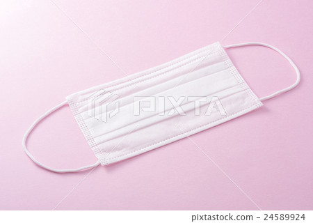 Mask on pink background 24589924
