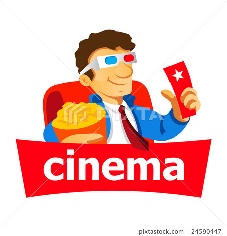 Cinema man logo  24590447