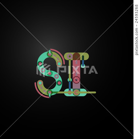 Line letter design - Stock Illustration [24593268] - PIXTA