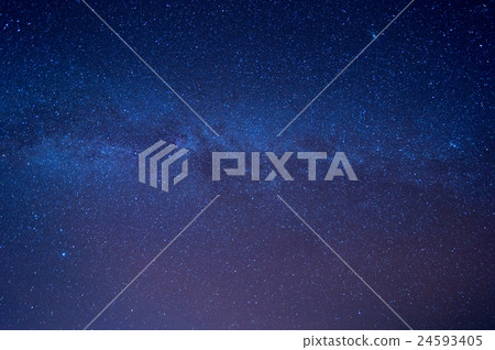 Milky Way Galaxy and Stars in Night Sky. 24593405