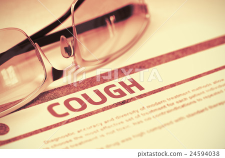 Diagnosis - Cough. Medicine Concept. 3D 24594038
