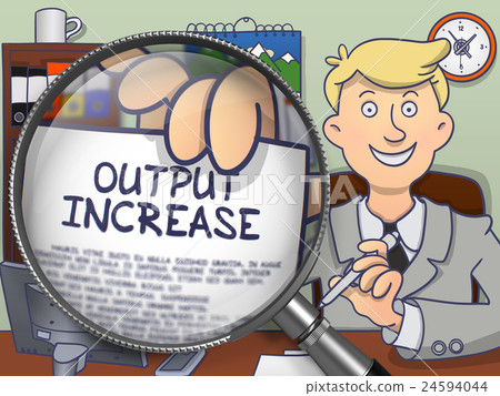 Output Increase through Lens. Doodle Style. 24594044