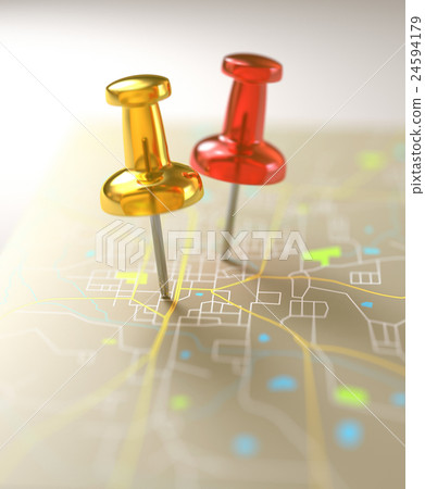 Marking Position On Map 24594179