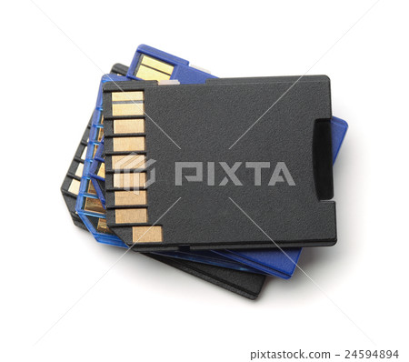 Stack of SD memory cards Stack of SD memory cards 24594894