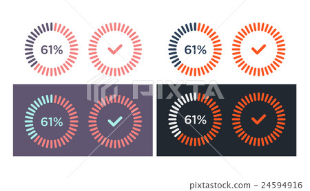 Vector set of simple loading icons - Stock Illustration [24594916] - PIXTA