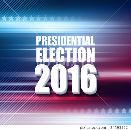 2016 USA presidential election poster. Vector - Stock Illustration ...