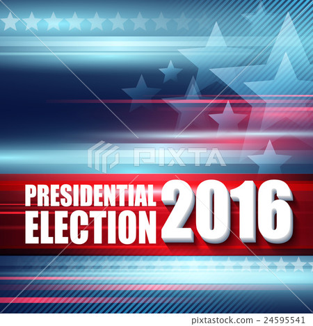 2016 USA presidential election poster. Vector 24595541