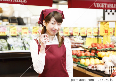 超級超市職員員工女兼職工作小姐 24596010