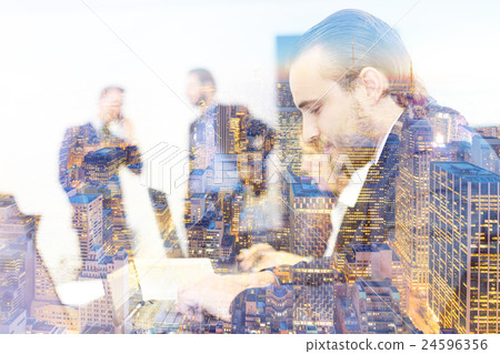 Business people in modern office. 24596356