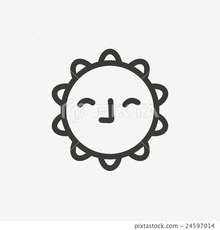 weather sun icon weather sun icon 24597014