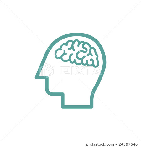 Human brain icon Human brain icon 24597640