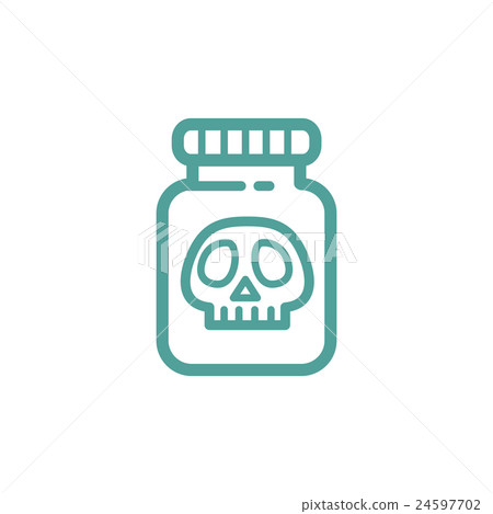 Toxic icon sign 24597702