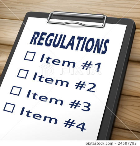 regulations clipboard illustration 24597792