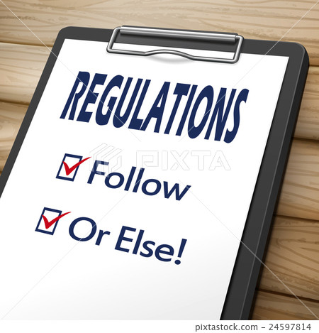 regulations clipboard illustration regulations clipboard illustration 24597814