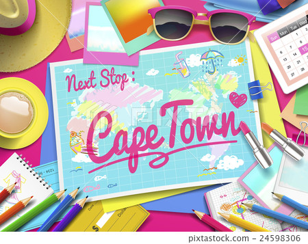 Cape Town on map Cape Town on map 24598306