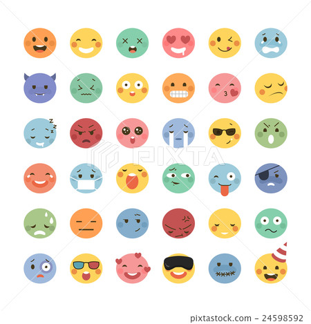 Adorable emoticon design Adorable emoticon design 24598592