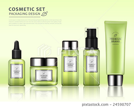 Chic cosmetic package template 24598707