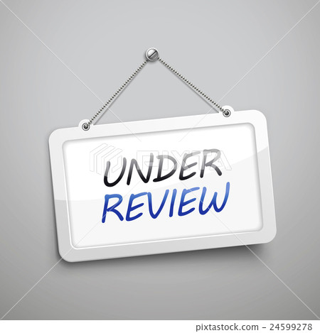 under review hanging sign - Stock Illustration [24599278] - PIXTA